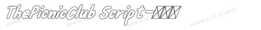 ThePicnicClub Script字体转换 ThePicnicClub Script字体转换